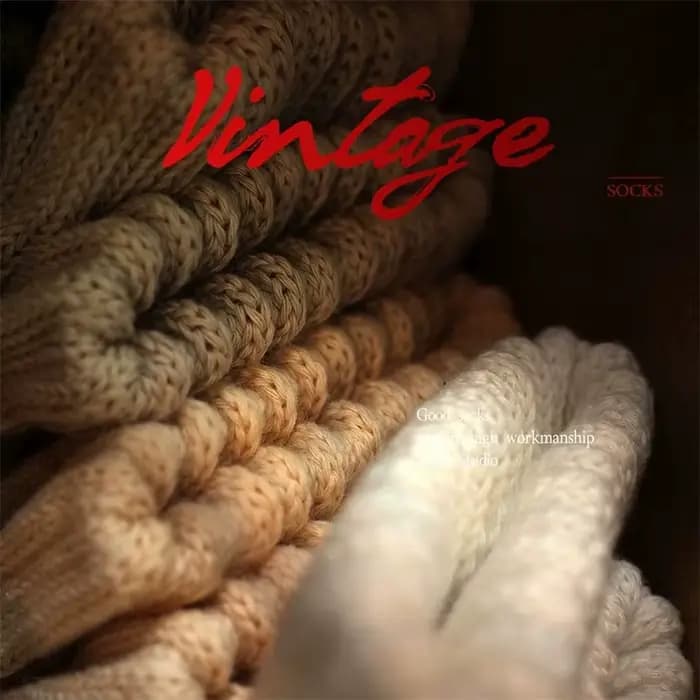Chaussettes à Tube moyen Vintage pour hommes
