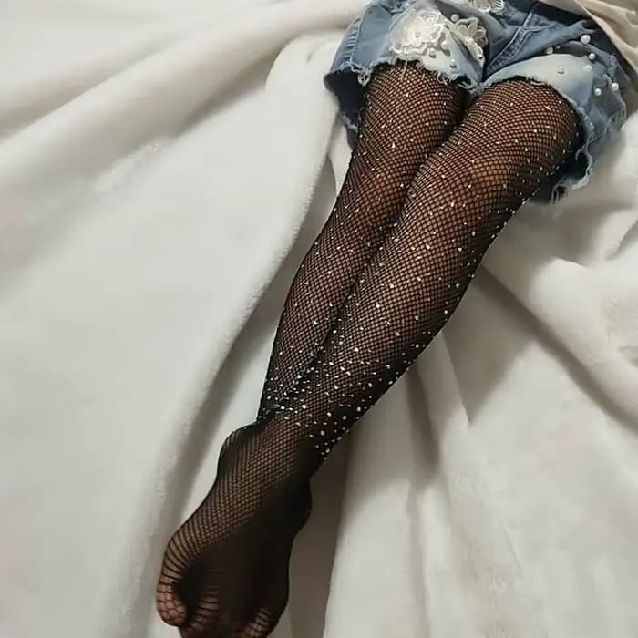 Collants résille strass pour filles | Nouvelle mode, collants en maille ajourée, pour enfants bébés