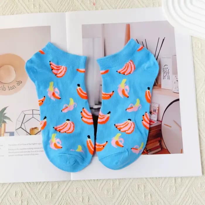 Chaussettes femme, design fruit