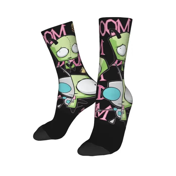 Invaders Zims chaussettes bas tendance Couple