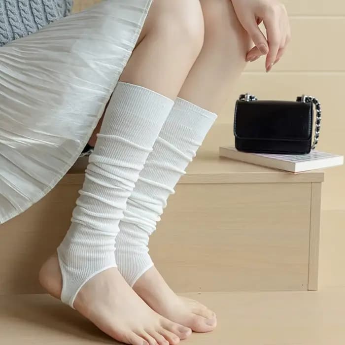 Chaussettes Hautes en Coton pour Femme