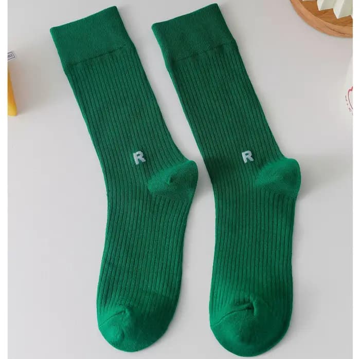 Chaussettes hautes en coton pour femmes