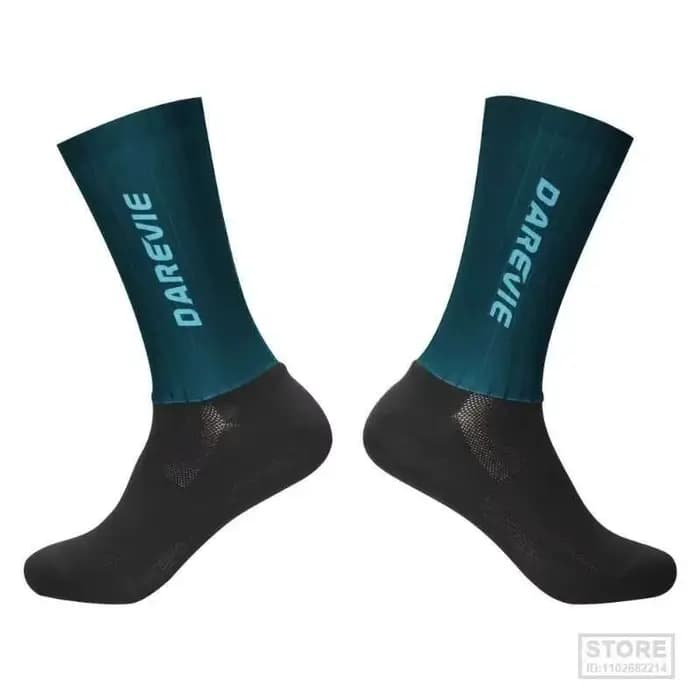 Haute DAREVIE chaussettes de cyclisme Aero Speed chaussette Pro sport pour hommes anti-dérapant respirant athlétique contrôle de l'humidité
