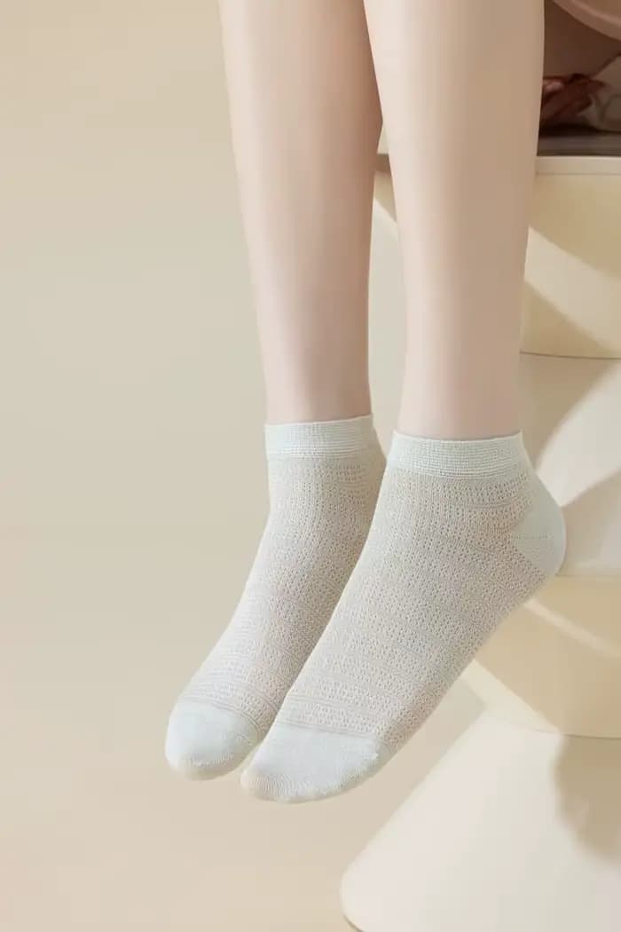 Chaussettes courtes en fibre de bambou pour femmes