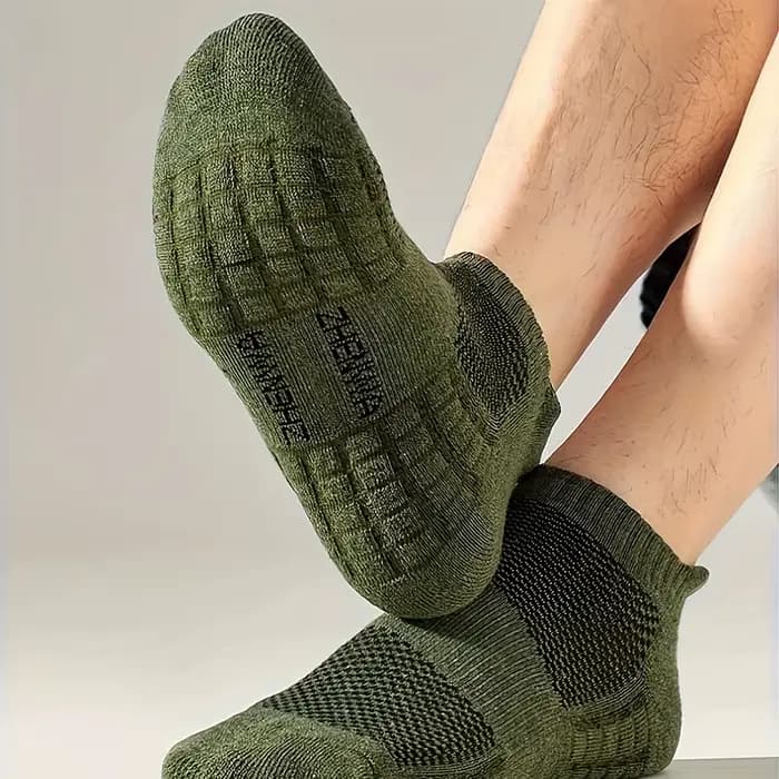 5 paires de chaussettes de sport en coton pour hommes