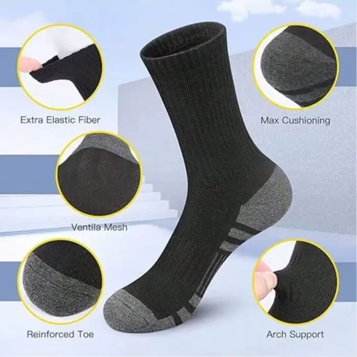 5 paires de chaussettes rondes noires