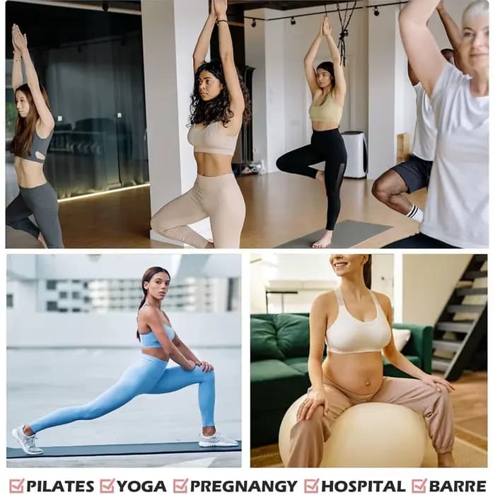 Chaussettes de Yoga Antidérapantes pour Femme, 3 Paires