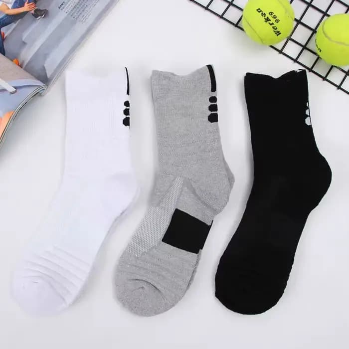 Chaussettes de sport mi-mollet pour hommes