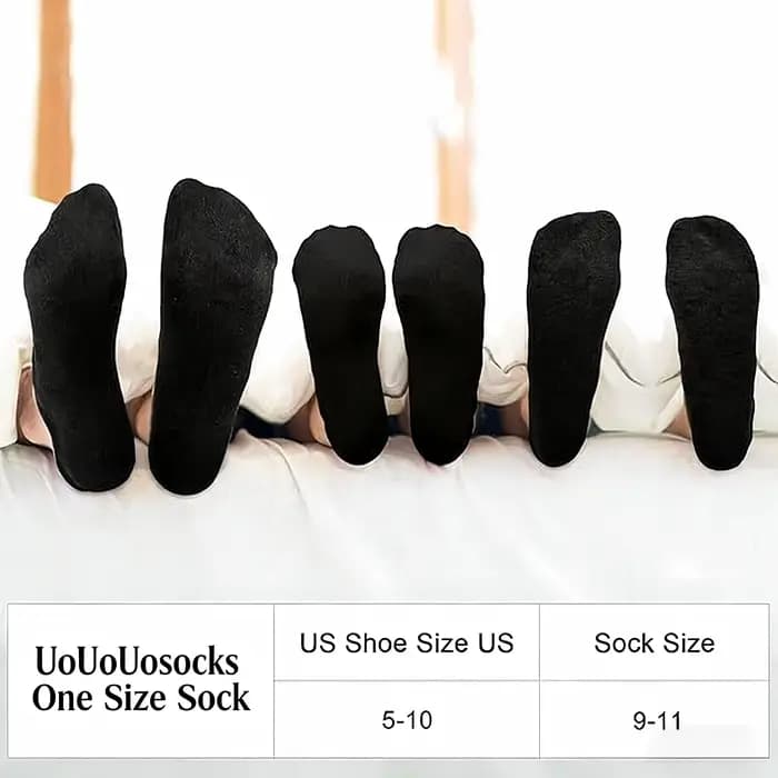 Chaussettes courtes de sport unisexes de couleur unie