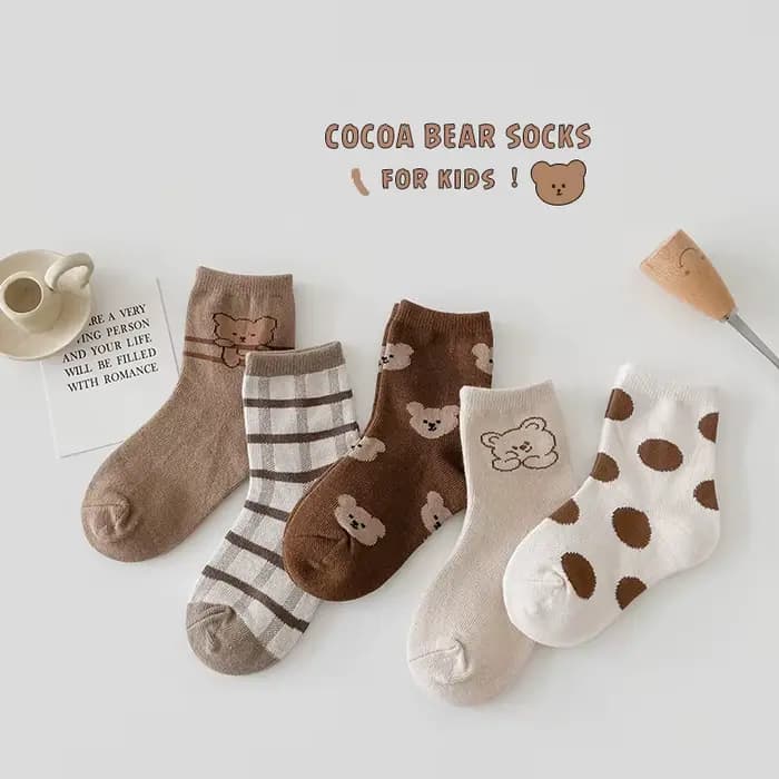 Chaussettes de sport pour enfants, 5 paires/lot, plusieurs styles, pour filles et garçons, printemps-automne, liquidation