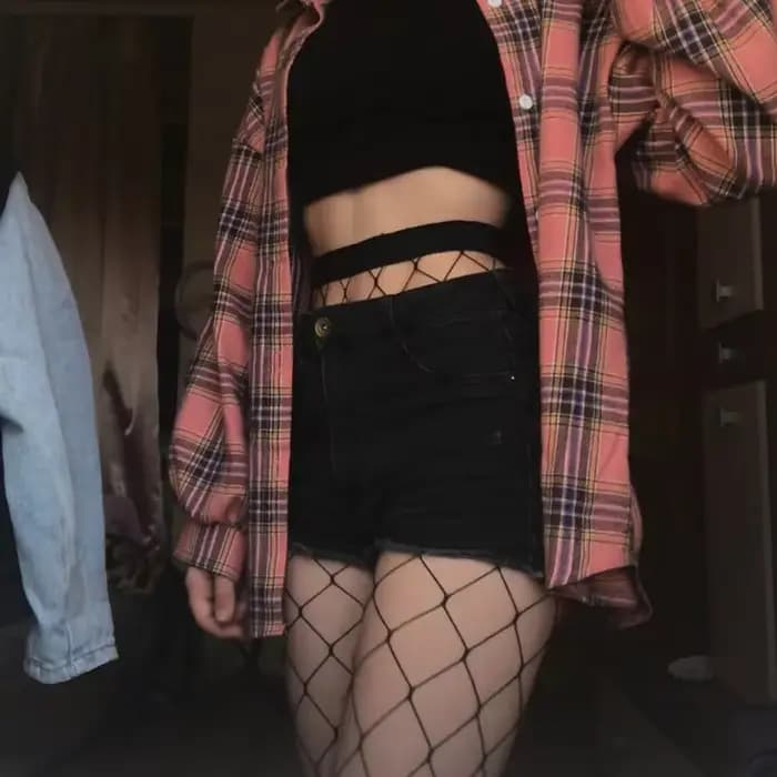 Collants Sexy ajourés noirs pour femmes