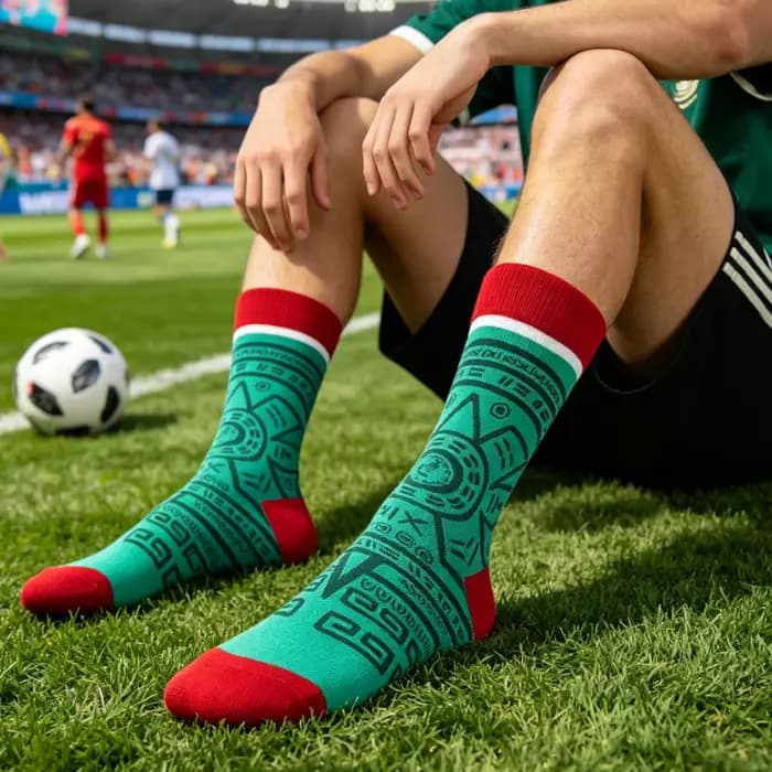 【1 paire】 Chaussettes pour supporters de football
