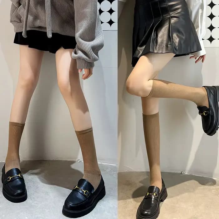 Chaussettes mi-tube pour femmes