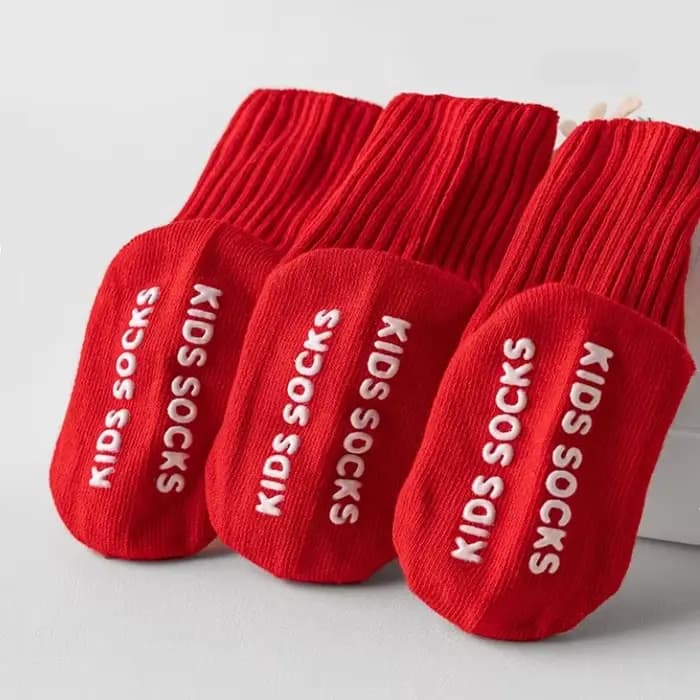 Chaussettes de Noël rouges pour bébé