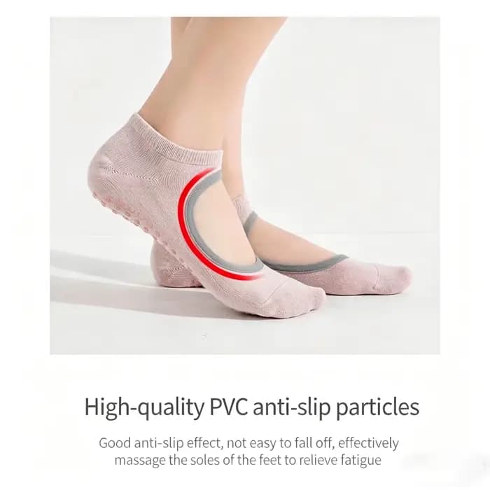 Chaussettes de yoga antidérapantes pour femmes et hommes