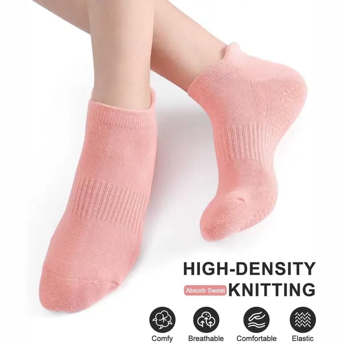 Chaussettes de Yoga Antidérapantes pour Femme, 3 Paires