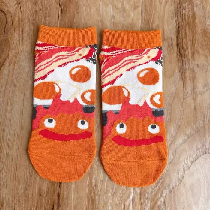 Chaussettes chat gris dessin animé japonais