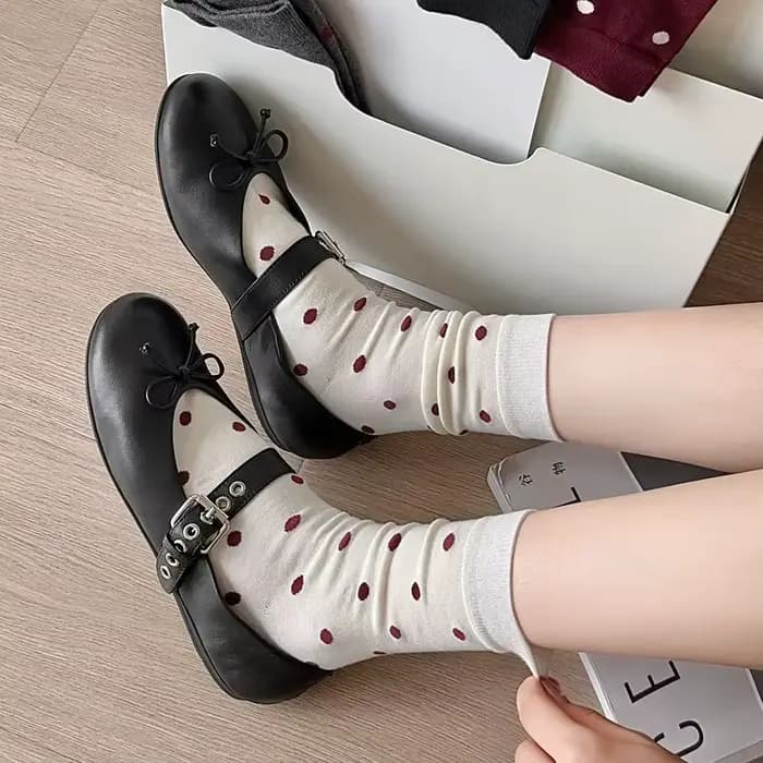 Chaussettes vintage Harajuku pour femmes