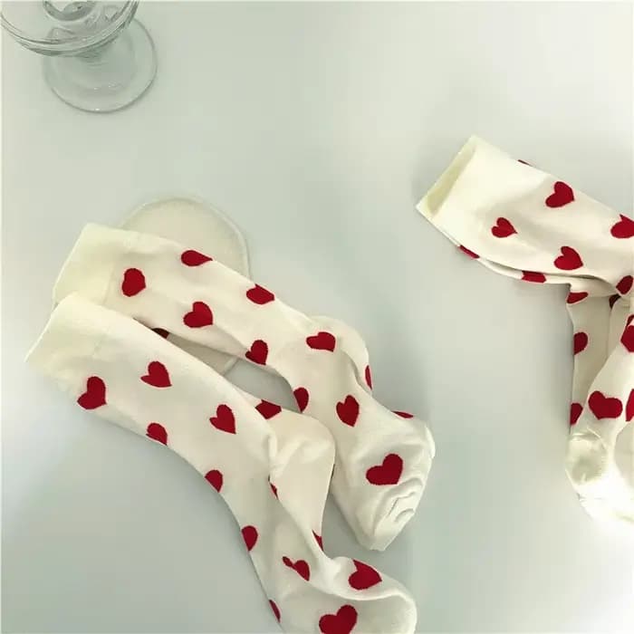 Drôle aimant coeur rouge motif coton hommes équipage chaussette rue marée