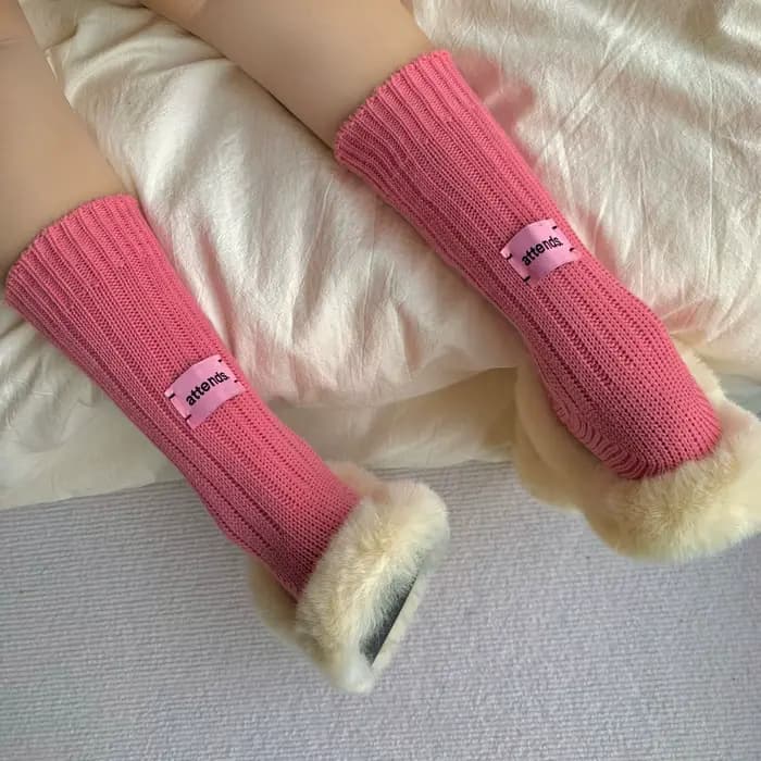 Chaussettes arc-en-ciel en coton pour femmes