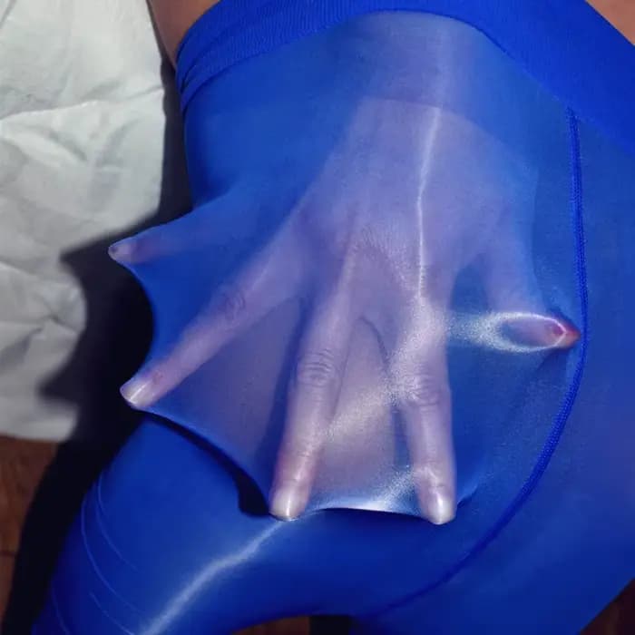 Collants brillants à l'huile à taille haute pour femmes