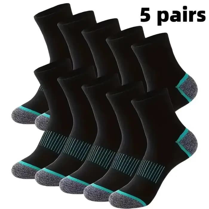 5 paires de chaussettes de sport haut de gamme pour hommes