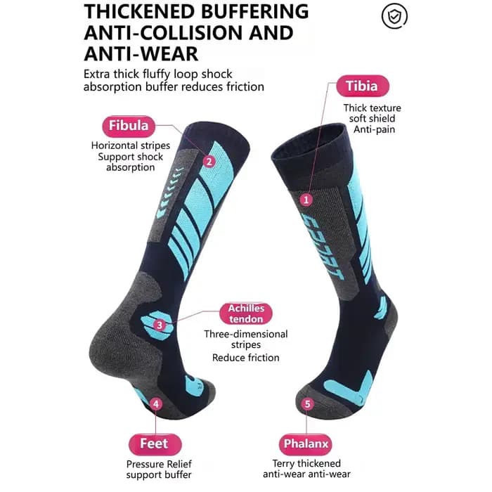 Chaussettes thermiques d'hiver
