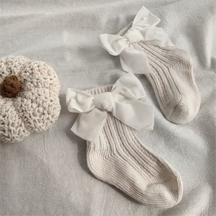 Chaussettes rouges de noël pour bébé