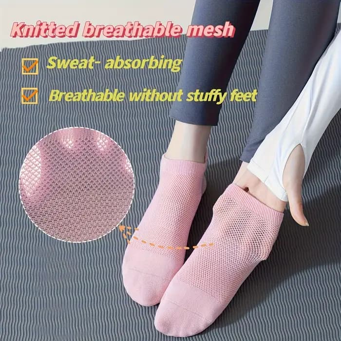 3 paires de chaussettes Pilates à poignée pour femmes