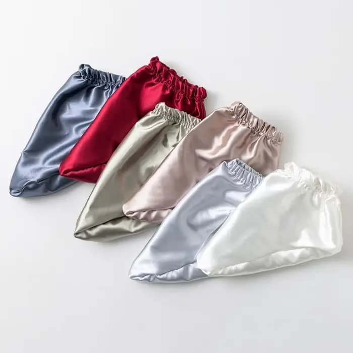 Chaussettes de couchage en soie brillante