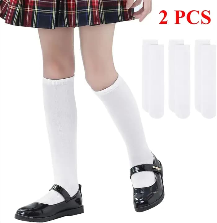 Chaussettes hautes en coton pour enfants