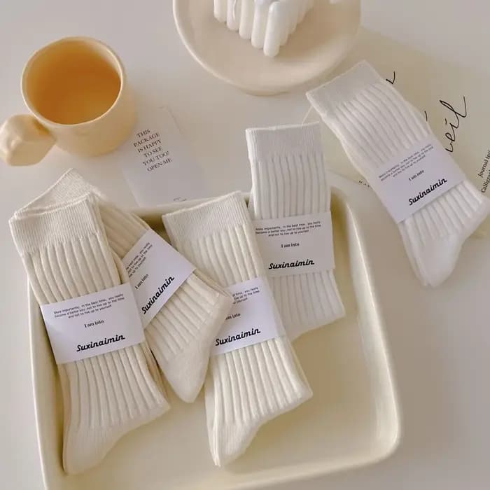 Chaussettes en coton Harajuku pour femmes