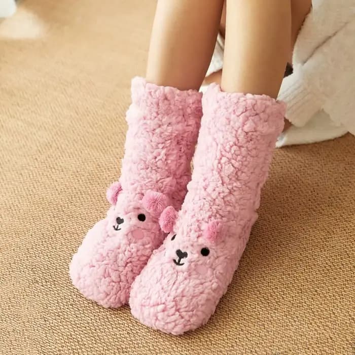 Chaussettes polaires brodées pour femmes