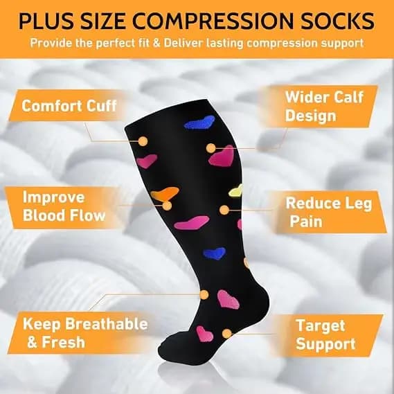 Chaussettes de Compression pour Femme et Homme