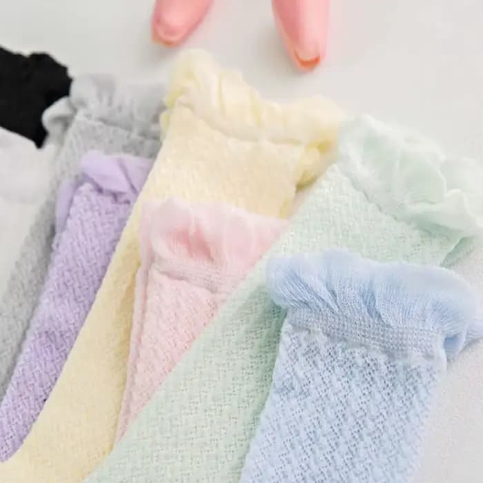 Chaussettes respirantes en maille de coton pour bébé
