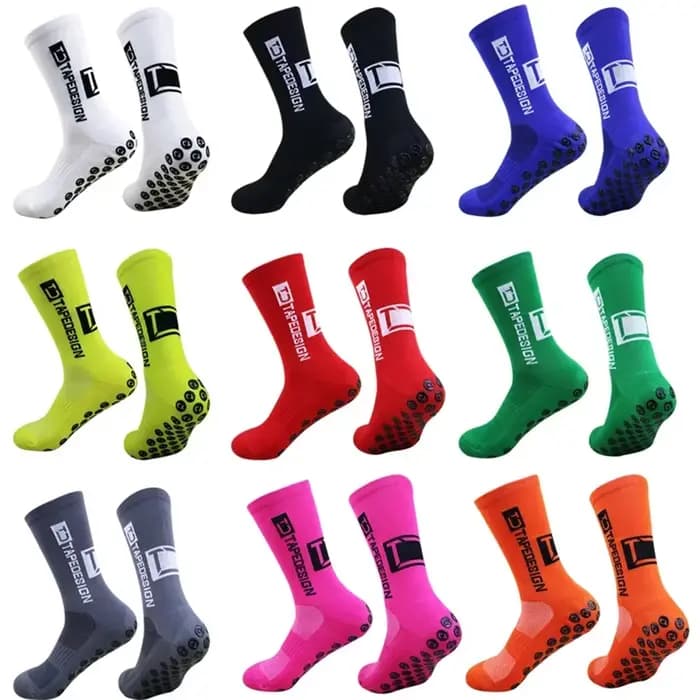 1 paire de chaussettes de football antidérapantes pour hommes