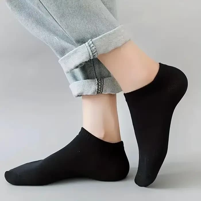 10 ou 20 ou 40 paires unisexe solide coton chaussettes hommes femmes coupe basse cheville chaussettes en vrac noir blanc gris chaussettes doux léger