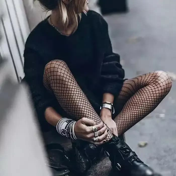 Collants en maille Sexy femmes résille bas