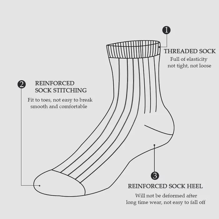 Chaussettes longues et fines pour hommes