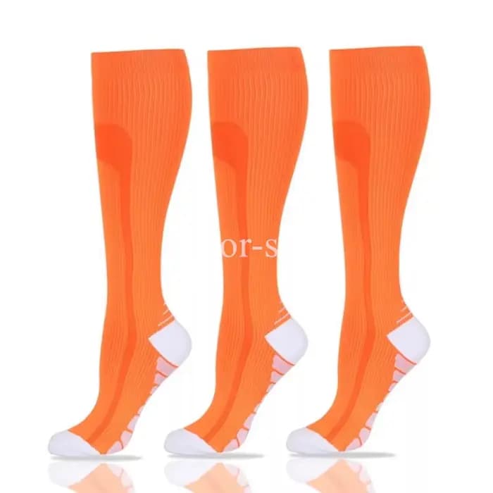 3 paires de chaussettes de Compression pour hommes et femmes, chaussettes de Sport de course, Crossfit gradué, entraînement, course à pied, récupération, cyclisme en plein air
