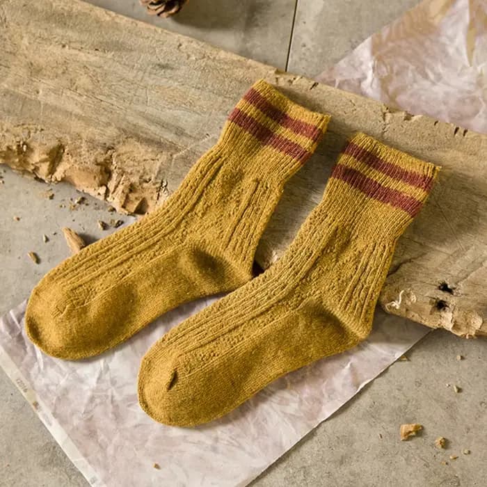 Chaussettes coréennes en laine pour femmes