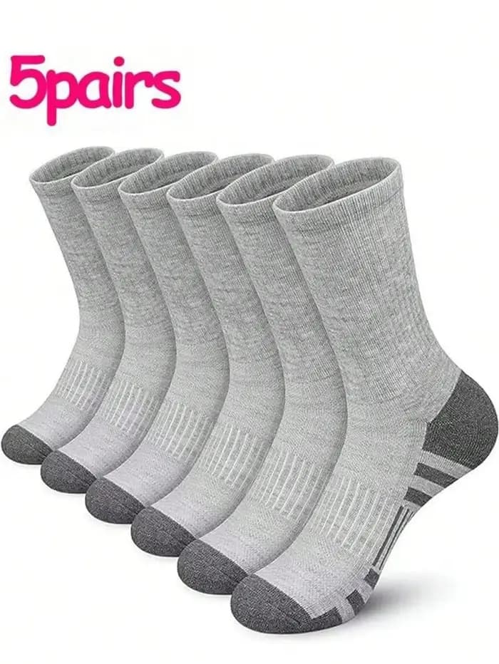 5 paires de chaussettes rondes noires