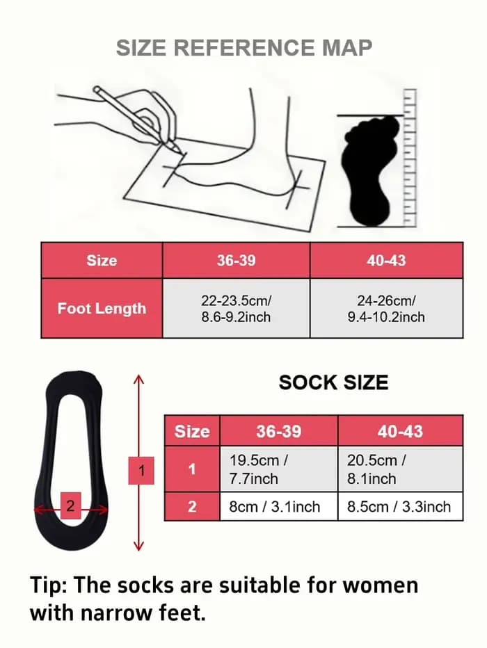Chaussettes invisibles pour femmes