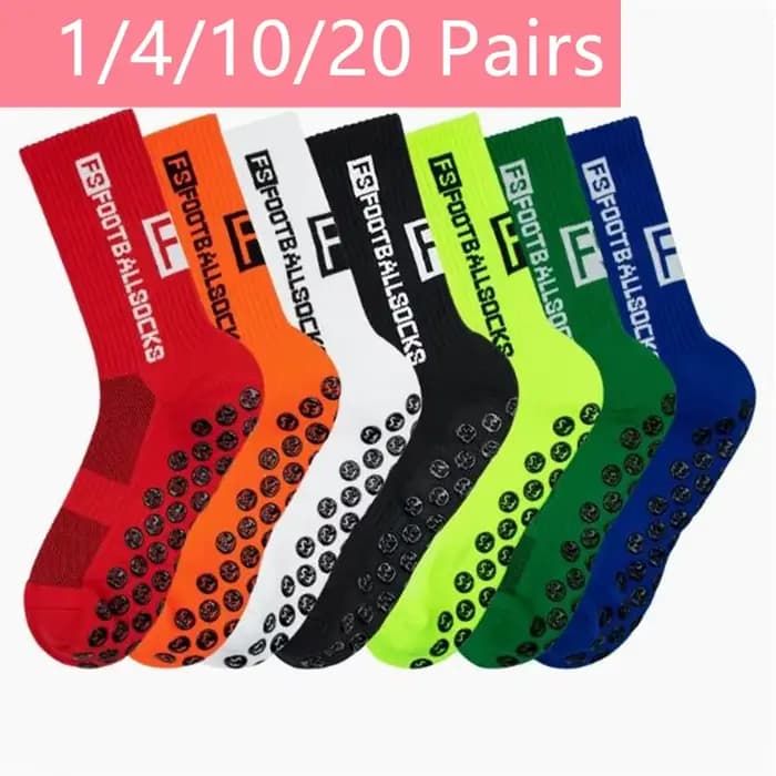 1/4/10/20 paires de chaussettes de football