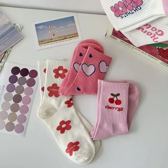 5 paires de chaussettes d'été tendance pour femmes