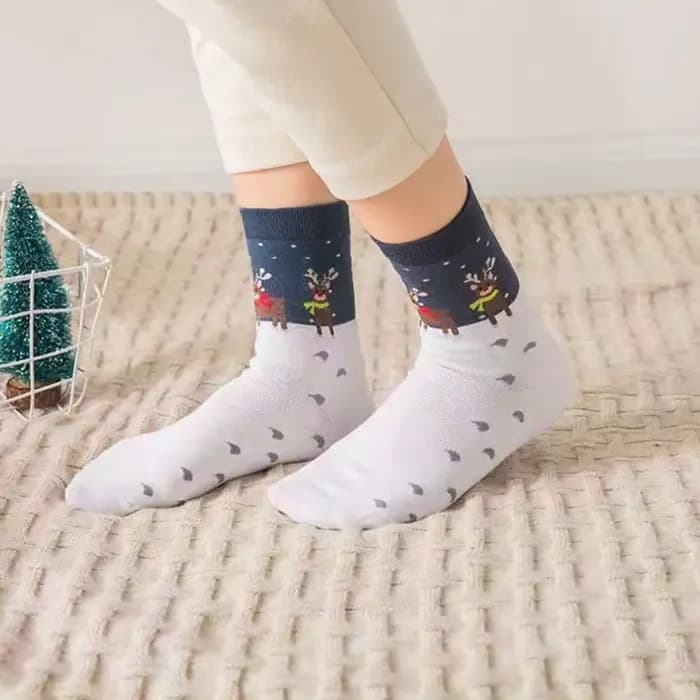 Chaussettes de noël en coton épais