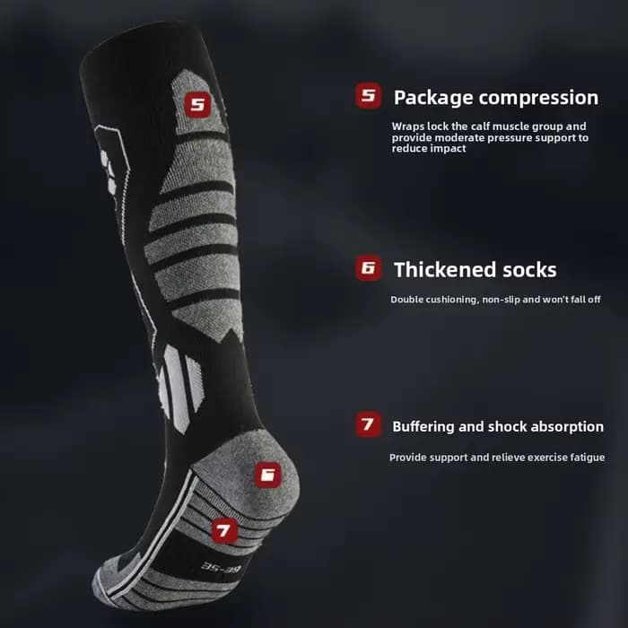 Nouvelles chaussettes de ski épaisses