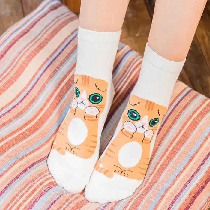Chaussettes colorées d'animaux mignons pour femmes