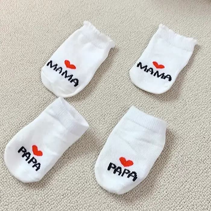 Chaussettes en coton pour nouveau-né
