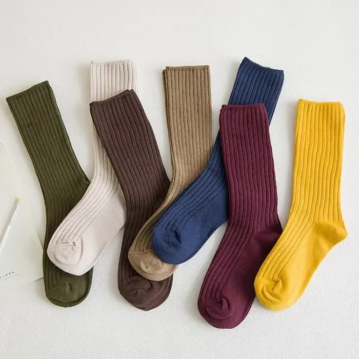 Chaussettes côtelées amples pour femmes